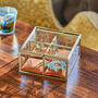 Personalised Velvet And Glass Jewellery Box, thumbnail 3 of 4