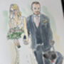 Wedding Couple Illustrated Portrait, thumbnail 8 of 12