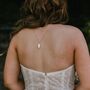 Bridal Biwa Pearl Lariat Back Drop Necklace, thumbnail 5 of 12