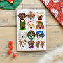 Festive Dogs Christmas Card, thumbnail 1 of 3