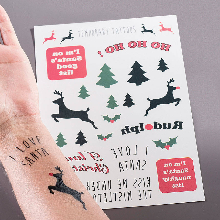 Vikalpah DIY Christmas Ornament using Temporary Tattoos