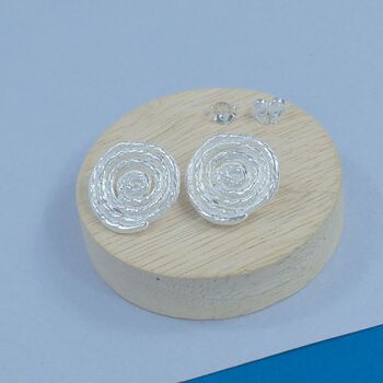 Sterling Silver Coiled Studs, 2 of 4