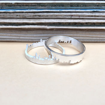 Personalised City Skyline Ring, 4 of 7
