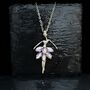 Personalised Ballerina Necklace With Purple Crystal Costume, thumbnail 10 of 12
