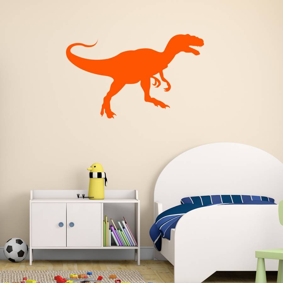 T Rex Dinosaur Vinyl Wall Sticker By Mirrorin
