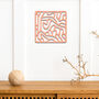 Organic Lines Wooden Wall Art Abstract Shapes Panel, thumbnail 5 of 9