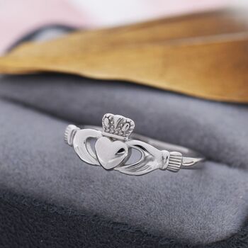 Sterling Silver Claddagh Ring, 4 of 12