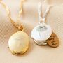 Personalised Birth Flower Locket Necklace, thumbnail 2 of 9