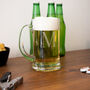 Personalised Initial Etched Glass Tankard, thumbnail 3 of 8