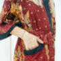 Maroon Kimono Robe, thumbnail 3 of 6