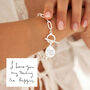 Personalised Handwriting T Bar Bracelet With Paperclip Chain, thumbnail 3 of 8