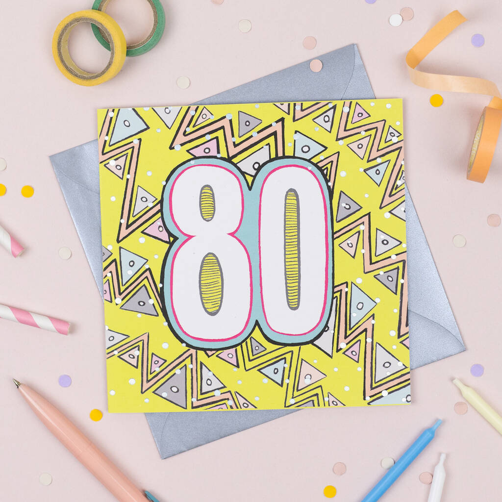 '80th' Birthday Card, 1 of 2
