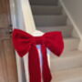 Eve Silk Velvet Christmas Tree Bow Topper, thumbnail 6 of 6