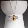 Personalised Sterling Silver Queen Bee Necklace, thumbnail 2 of 4