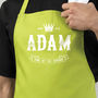 Personalised 'King Of The Kitchen' Apron, thumbnail 3 of 9