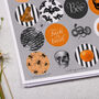 Spooky Halloween Circle Sticker Sheet, thumbnail 2 of 2