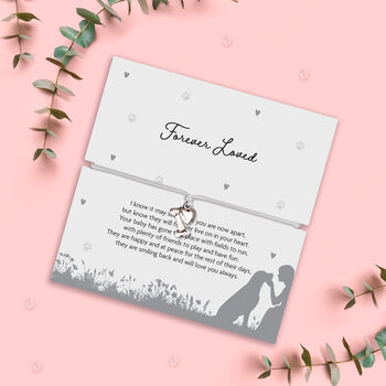 Forever Loved | Pet Sympathy Bracelet | Dog Loss Gift, 2 of 6