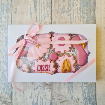 Ballerina Birthday Cookie Gift Box, Personalised Gift, 8 of 9