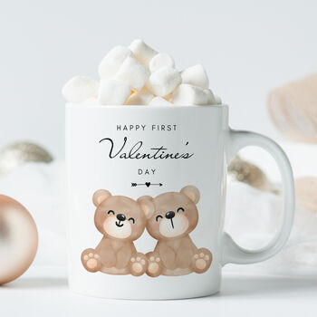 First Valentine’s Day Gift Mug – Bear Couple, 8 of 8