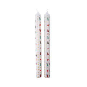 Christmas Presents Pack Of Two Advent Candles, 4 of 6