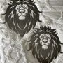 Striking Lion Head Metal Art Wall Plaque, thumbnail 10 of 12