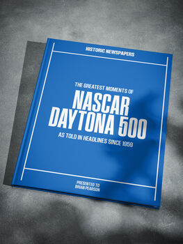 Nascar Daytona 500 Personalised Us Sports Gift Newspaper Book, 10 of 10