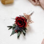 Fawn Jewel Toned Preserved Flower Wedding Hair Pin, thumbnail 3 of 4