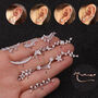 Long Ear Climber Earring Silver Or Gold Plated With Zirconia, thumbnail 4 of 6