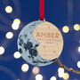 Baby's First Christmas Moon Tree Ornament, thumbnail 1 of 4