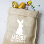Personalised Easter Hessian Sack Bunnys, thumbnail 4 of 4