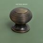 Solid Brass Beehive Cabinet Knobs 30mm, thumbnail 3 of 4