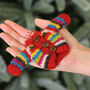 Fairtrade Handmade Mini Wool Christmas Tree Decorations, thumbnail 3 of 4
