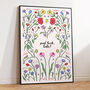 Chappell Roan 'Good Luck, Babe!' Floral Pop Lyric Art Print, thumbnail 4 of 7