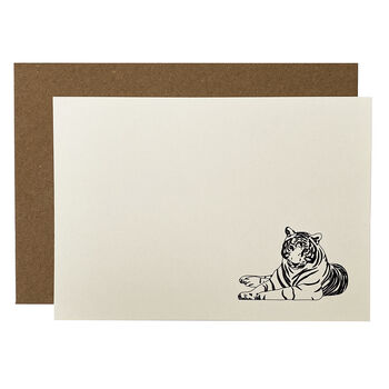 'Tiger Tastic' Correspondence Cards Set Of Eight, 2 of 5