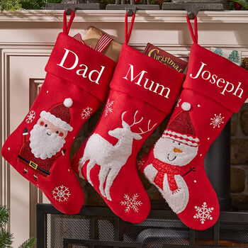Personalised Novelty Snowman Christmas Stocking, 4 of 5
