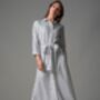 Veronica Navy And White Stripe Cotton Shirt Dress, thumbnail 1 of 4