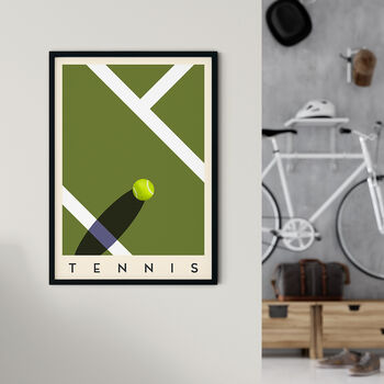 Tennis Minimalist Sports Poster, 2 of 3