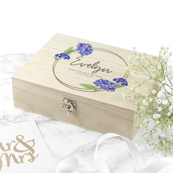 Personalised Floral Bridesmaid Keepsake Box, 7 of 12