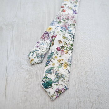 Wild Flower Neck Tie Spring Tie Adults And Childs, 5 of 6