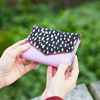 Ananya Multicoloured Recycled Leather Purse, 9 of 10