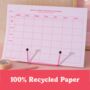 Pink Grid Social Media Weekly A4 Planner Pad, thumbnail 3 of 8