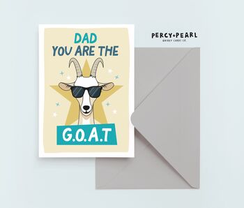 Dad You Are The Goat Father's Day Card, 4 of 4