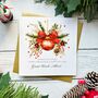 Handmade Red Bauble Christmas Card For Any Recipient, Customisable, thumbnail 3 of 6
