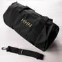 Monogrammed Barrel Gym Bag In Black, thumbnail 10 of 11
