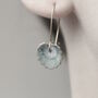 Cabbage Leaf Turquoise Earrings, thumbnail 4 of 8