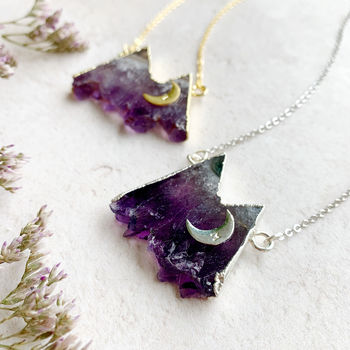Personalised Amethyst Mountain Necklace, 6 of 9