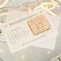 Classic Calendar Wedding Save The Date Magnet And Card, thumbnail 6 of 8