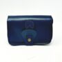 Noah Crossbody Wallet Bag Mini Shoulder Bag In Navy Blue, thumbnail 5 of 7