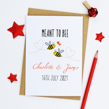 Personalised 'Meant To Bee' Card, 2 of 2