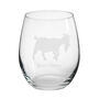 Personalised Goat Engraved Glass, thumbnail 4 of 6